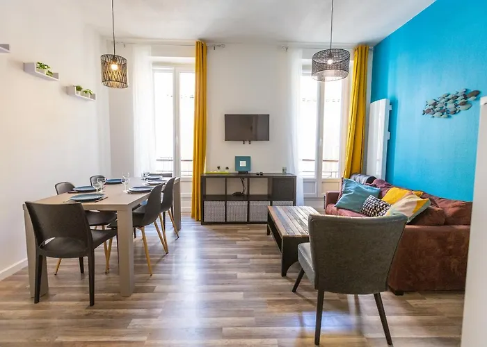 Appartement Bleu Caraibes T4 Proche Gare Et Vieux Port